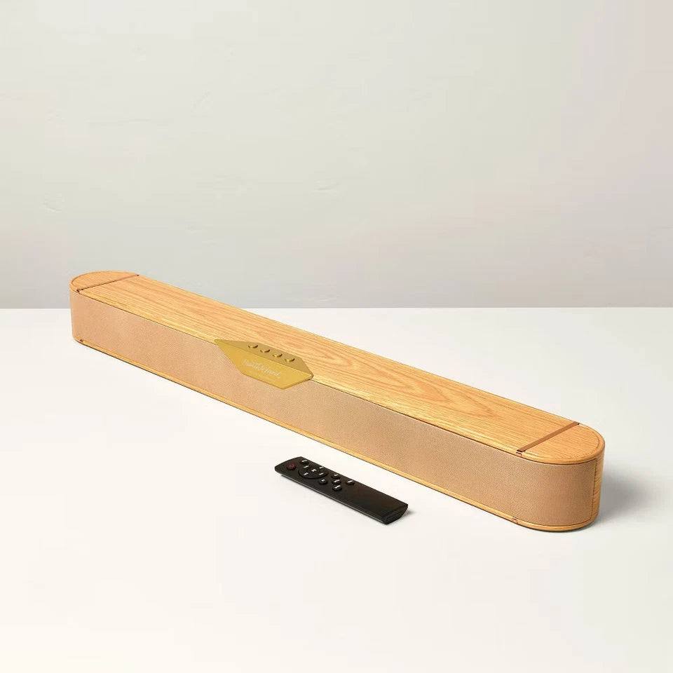 Wood & Brass Finish Dolby Digital Soundbar