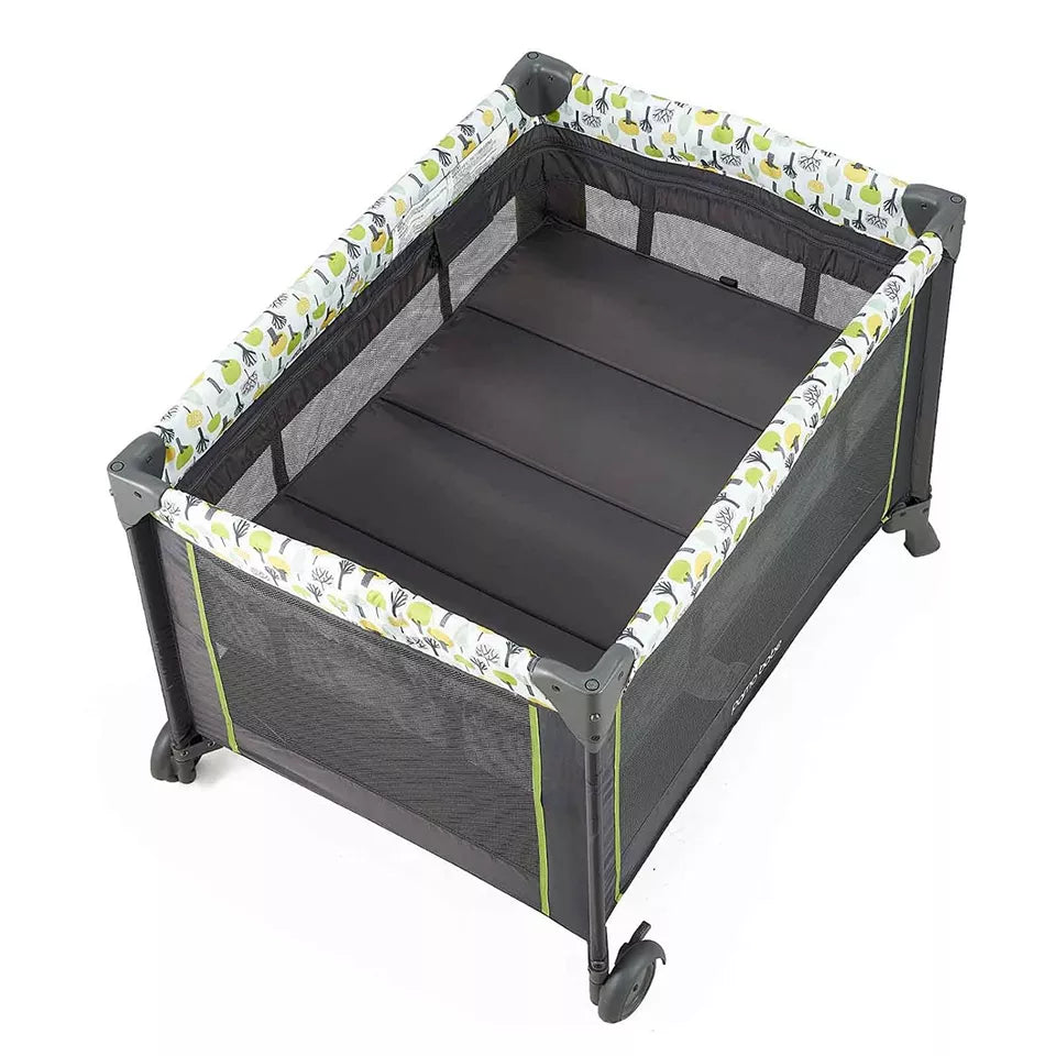 Bassinet Nursery Center Play Yard Crib with Changing Table, Green