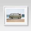 Coastal Canvas Ocean Modern Set of 2  Van Surfboard Wall Art
