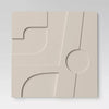 (Set of 4) 3D Decorative Graphic Tiles White