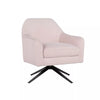 Lifestyle Solutions Fairfield Swivel Chair in Pink Fabric Upholstery