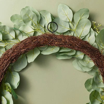 Faux Seeded Eucalyptus Wreath