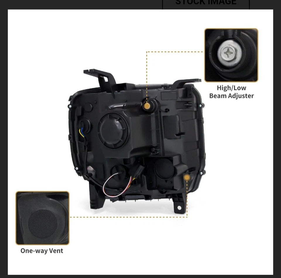 LED HeadlightsGMC Sierra Left+Right Pair