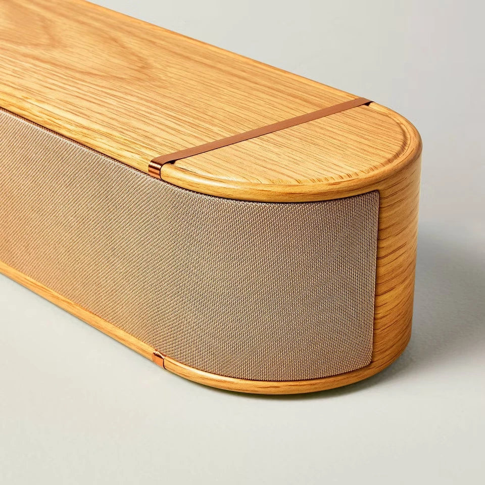 Wood & Brass Finish Dolby Digital Soundbar