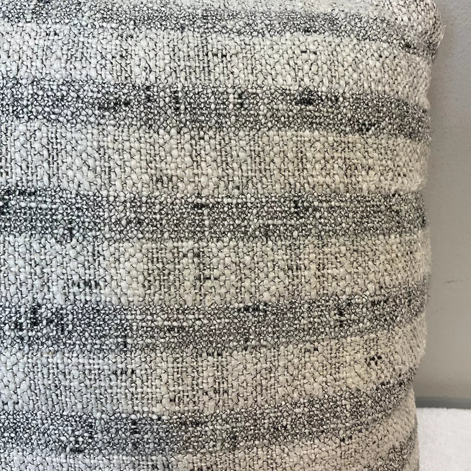 1-Piece Gray Stripe Toss Pillows