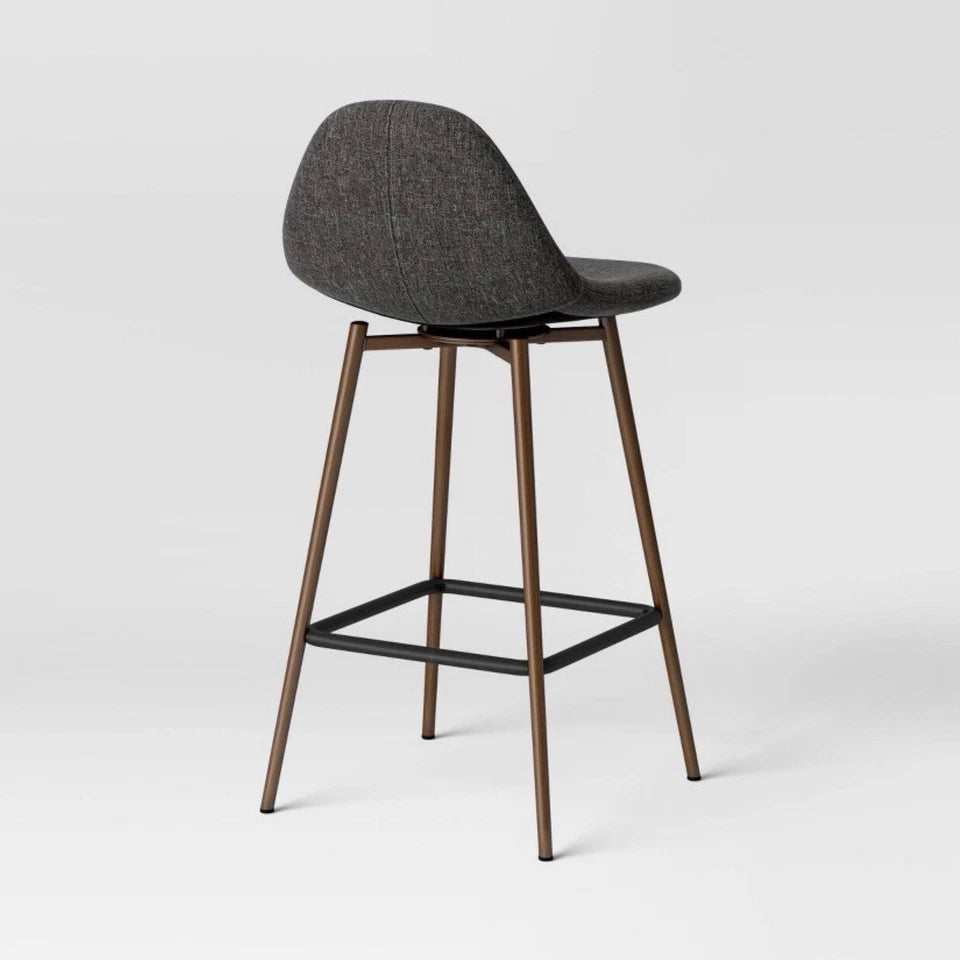 Copley Upholstered Counter Stool Dark Gray
