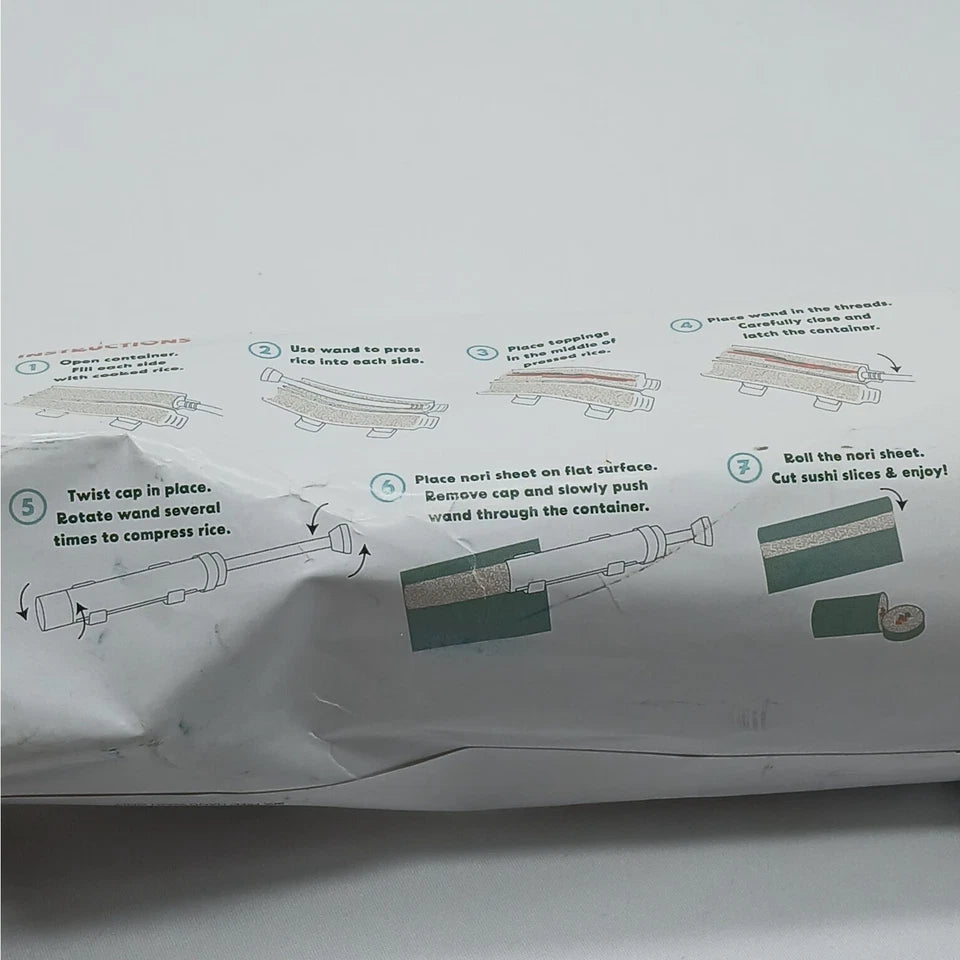 How I Roll Sushi Roll Maker Novelty Kitchen Gadget Tool Black, final cut