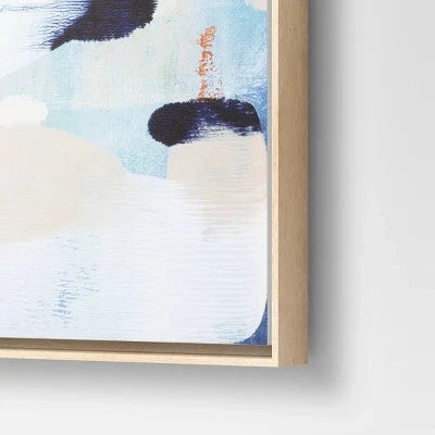 Abstract Diptych Wall Art Canvas Set of 2 Beige