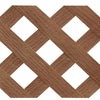 California Redwood Privacy Diamond Vinyl Lattice Panel - Framed - Set of 2