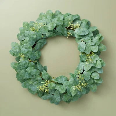 Faux Seeded Eucalyptus Wreath