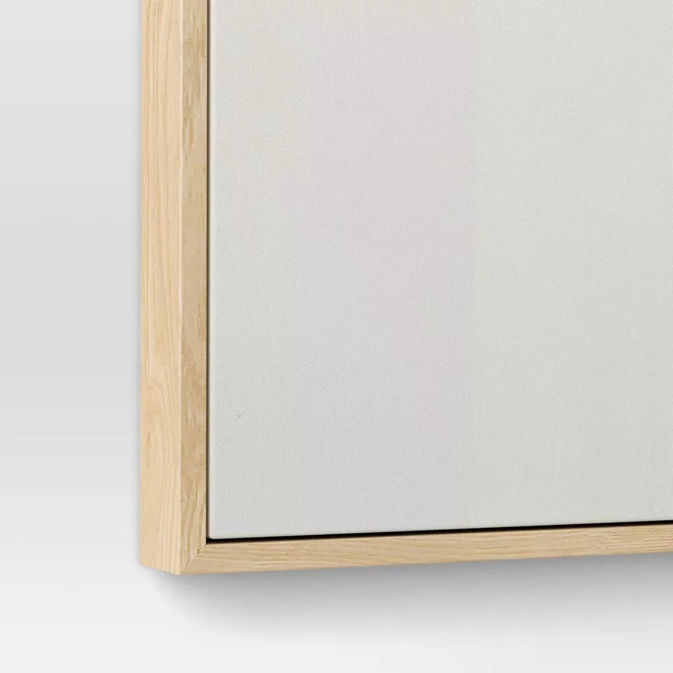 (Set of 2) Color Blocks Framed Wall Canvases