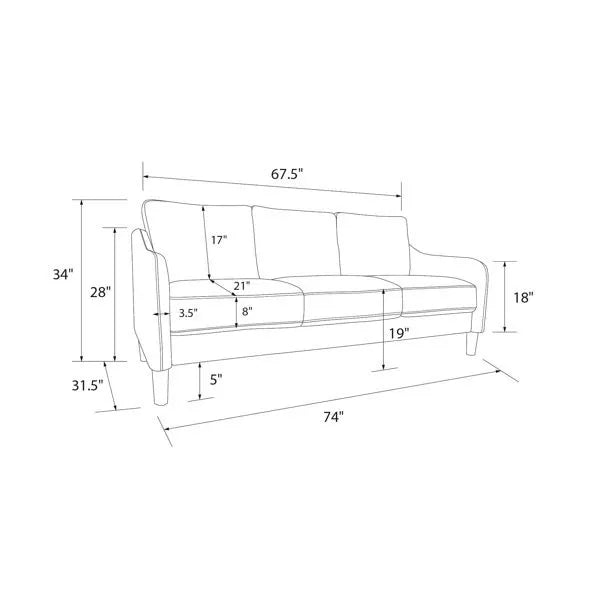 Ember Interiors Marbella 3-Seater Sofa