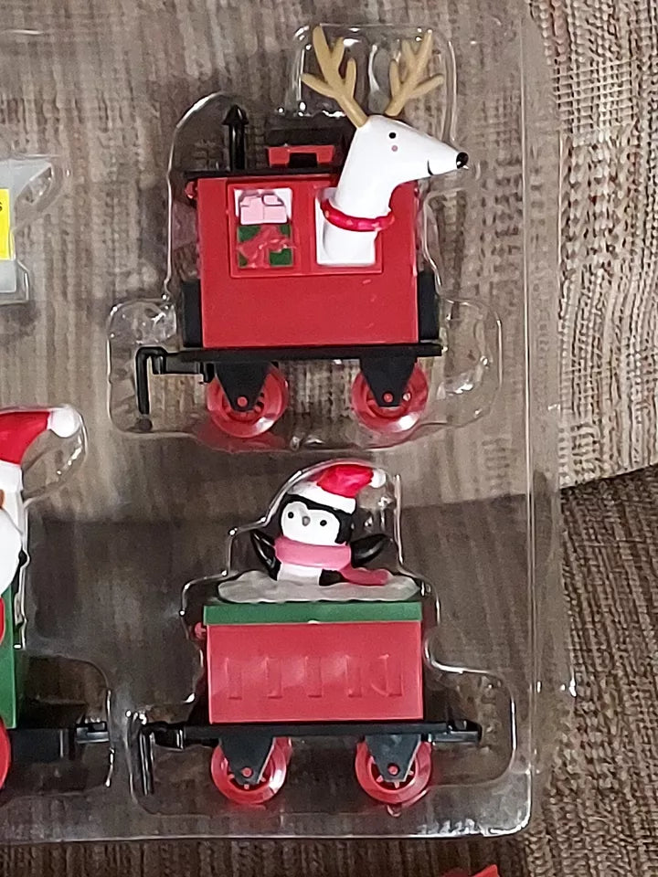 Wondershop Christmas Mist Train Set LED Lights & Sound Dark Skin Santa holiday