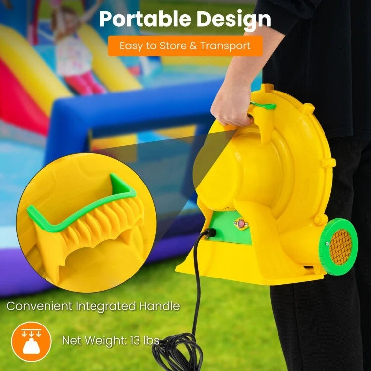 Portable Air Blower Air Pump Fan Convenient Integrated Handle 4Ground Stake