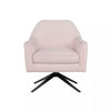 Lifestyle Solutions Fairfield Swivel Chair in Pink Fabric Upholstery