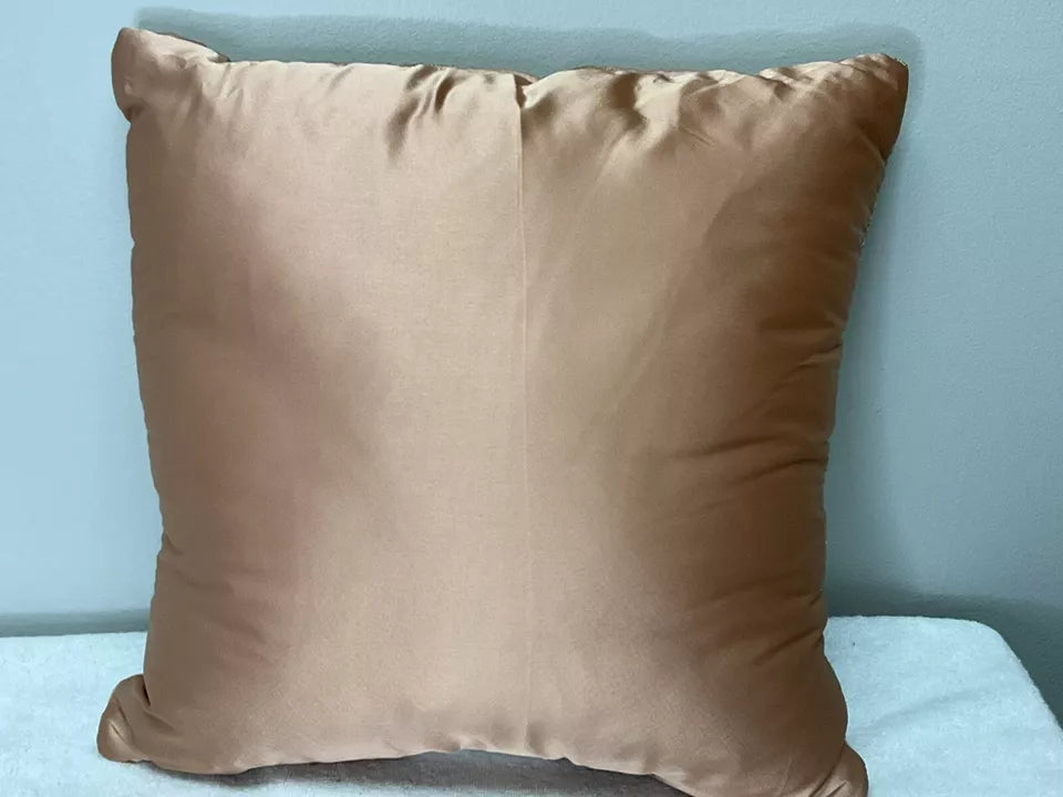 1-Piece Decorative Pillow Geometry Patterned Pleated Satin