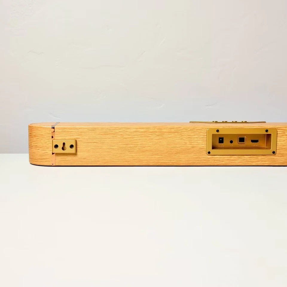 Wood & Brass Finish Dolby Digital Soundbar