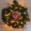 Lit Christmas Wreath
