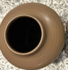 Faceted Stoneware Decorative Ceramic Vase Brown, final cut