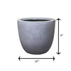 Lightweight Concrete Modern Outdoor Round Planter