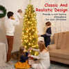 Pre-lit Slim Virginia Pine Artificial Christmas Tree Multicolor Lights
