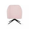 Lifestyle Solutions Fairfield Swivel Chair in Pink Fabric Upholstery