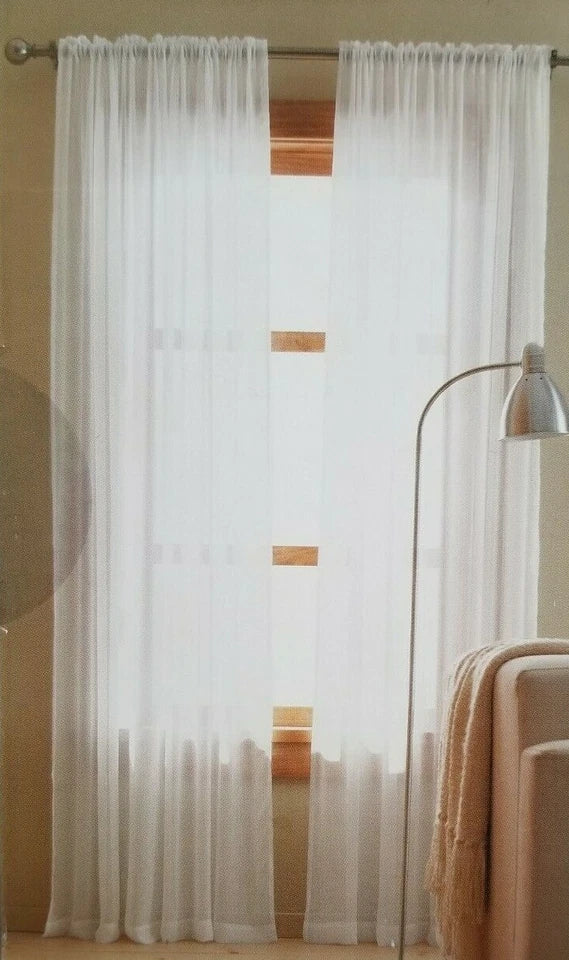 White Chiffon Sheer Panel