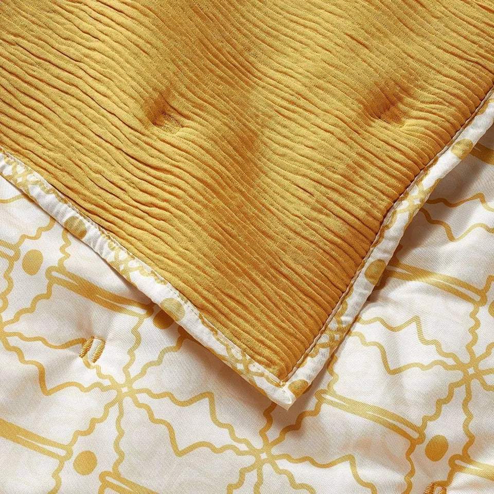 Quilt Gauze Butterfly Lightweight, Gold, Full/Queen