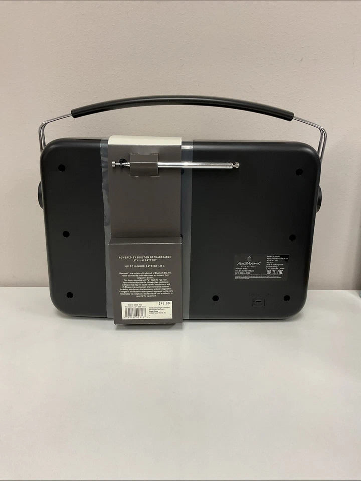 Vintage Style AM/FM Bluetooth Radio Black