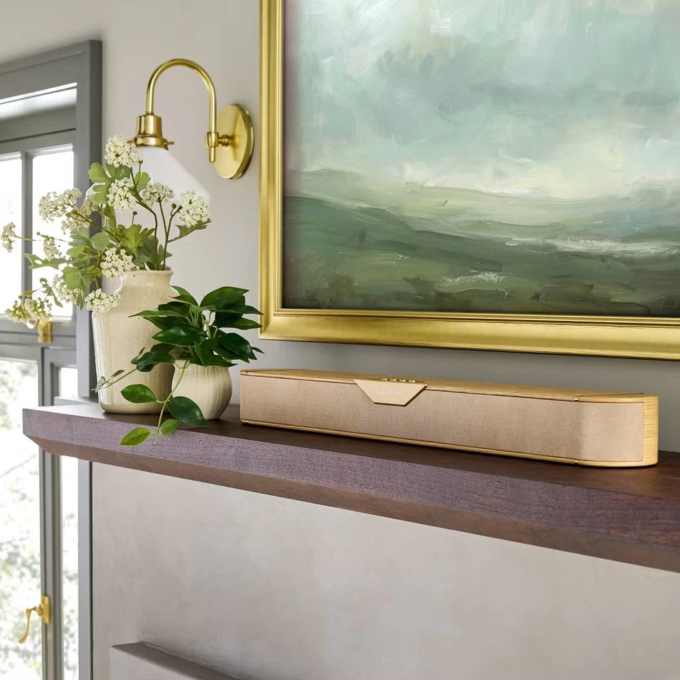Wood & Brass Finish Dolby Digital Soundbar