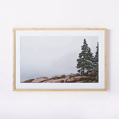 Foggy Seaside Framed Wall Art