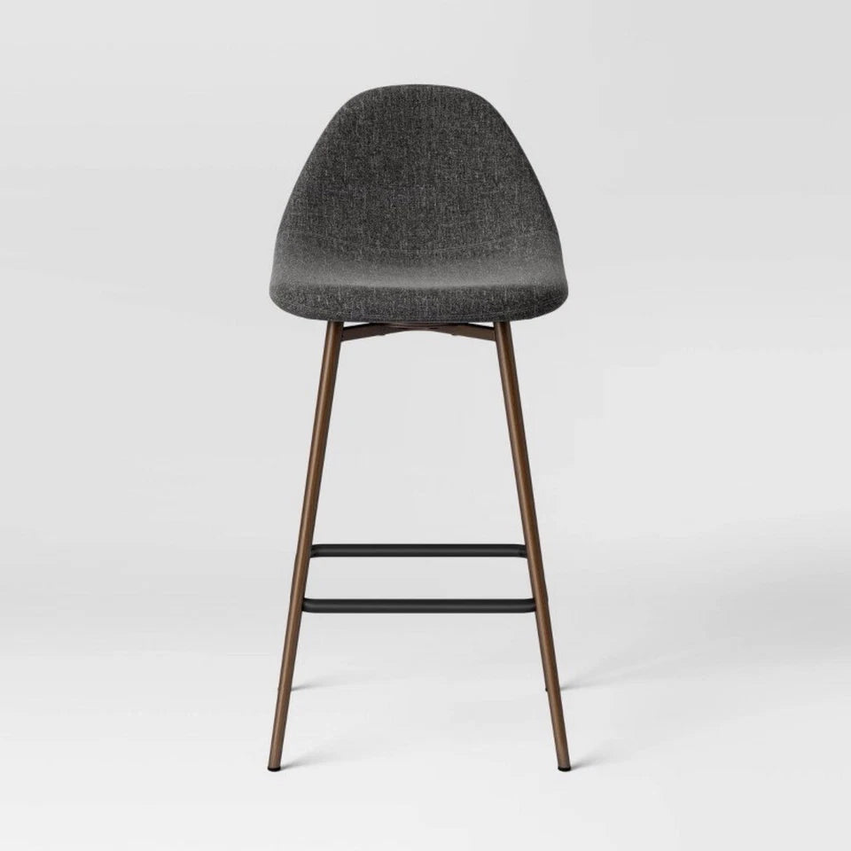 Copley Upholstered Counter Stool Dark Gray