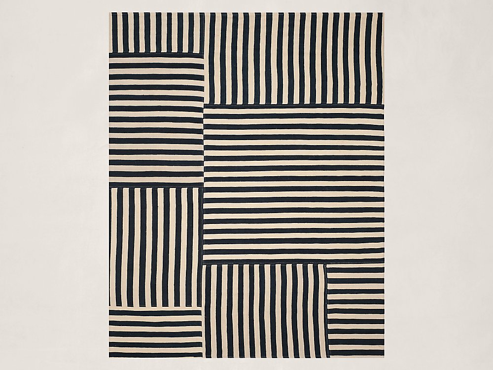 Ralph Lauren Canyon Stripe Patch Rug, 10" x 14" Rectangle