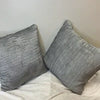 1-Piece Decorative Pillows Silver Pleated