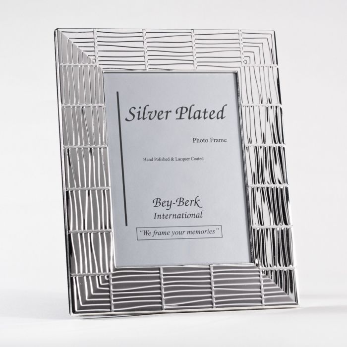 Silver Plated Picture Frame with Easel Back