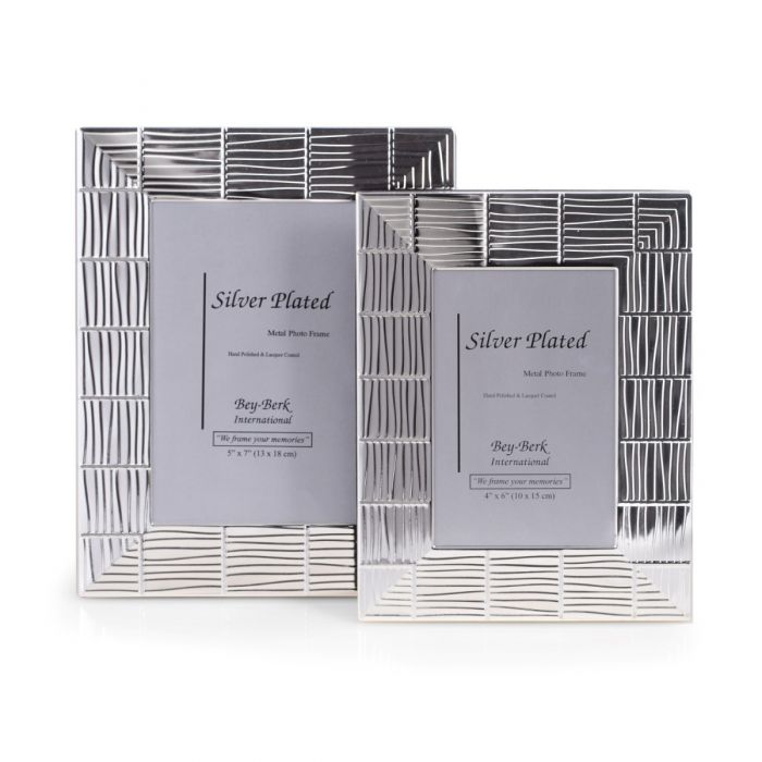 Silver Plated Picture Frame with Easel Back