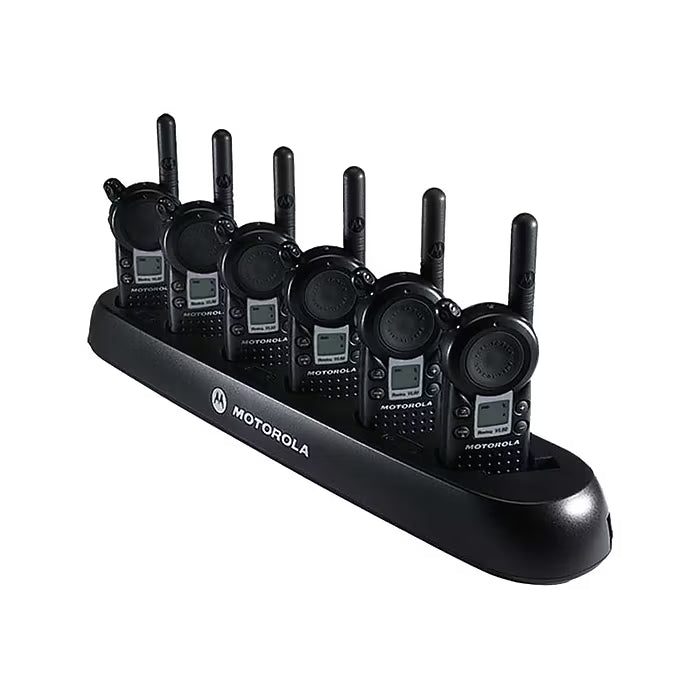 6 Slot Charging Station for Motorola CLS, Black