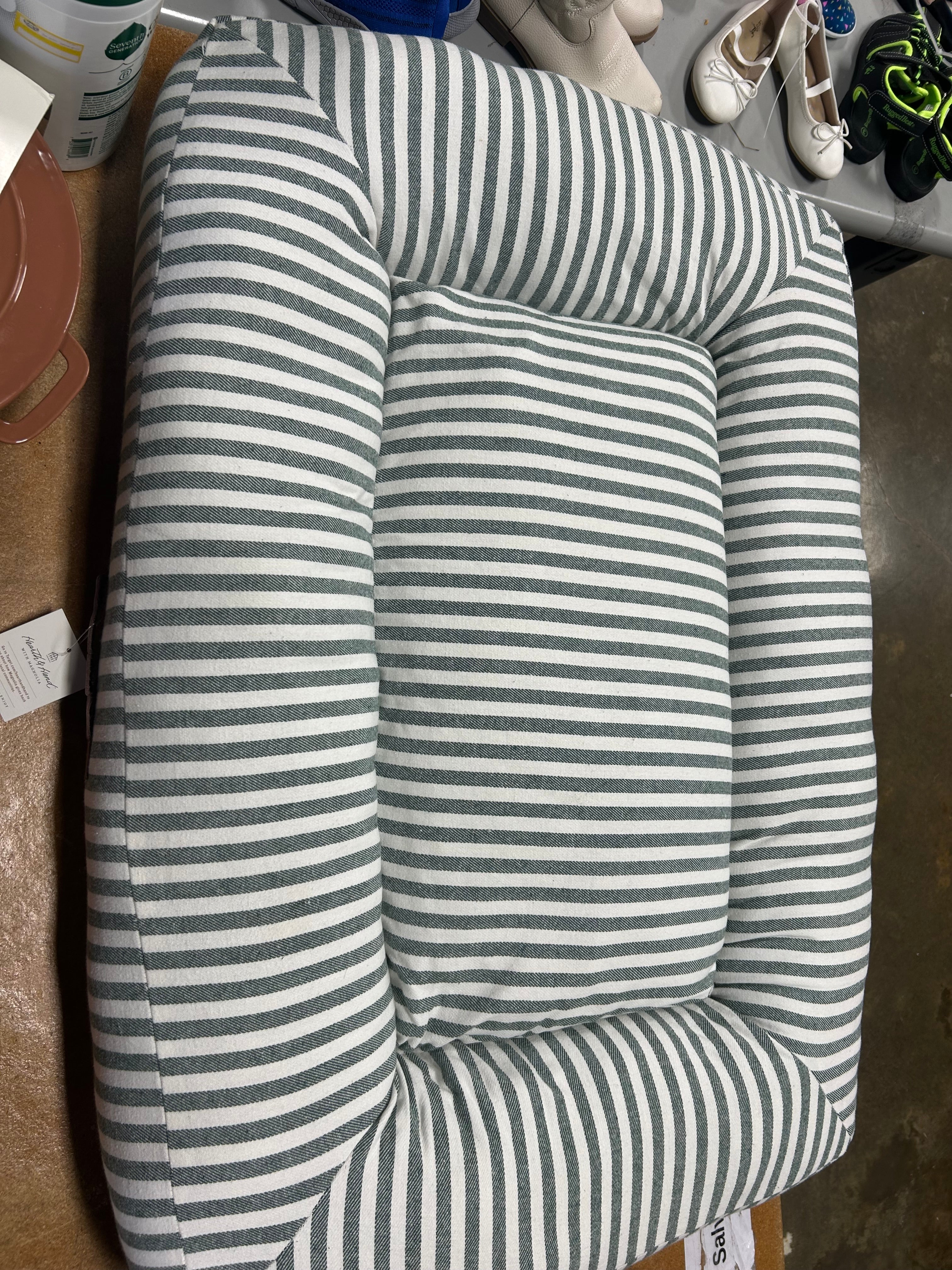 Woven Striped Pet Bed