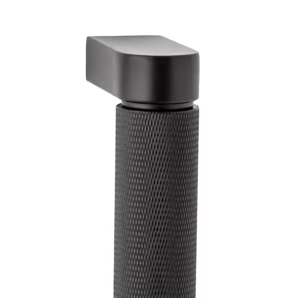 Kent Knurled Industrial Matte Black Appliance Pull