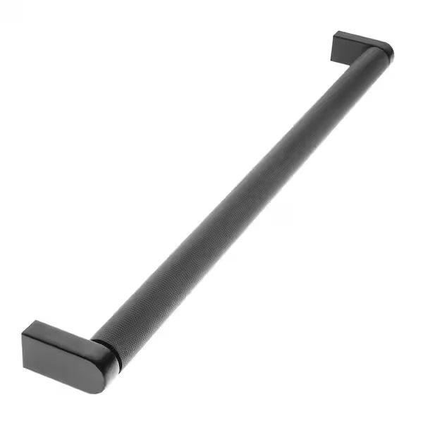 Kent Knurled Industrial Matte Black Appliance Pull