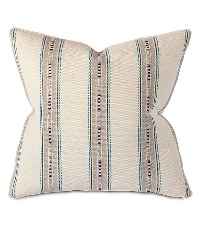 Set of 2 Eastern Accents Emerson Striped Euro Pillows