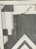 3 Piece Gray Two-tone Geometric Wood Wall Décor Set