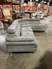 Bobkona Isidro Faux Leather sectional, Light Grey
