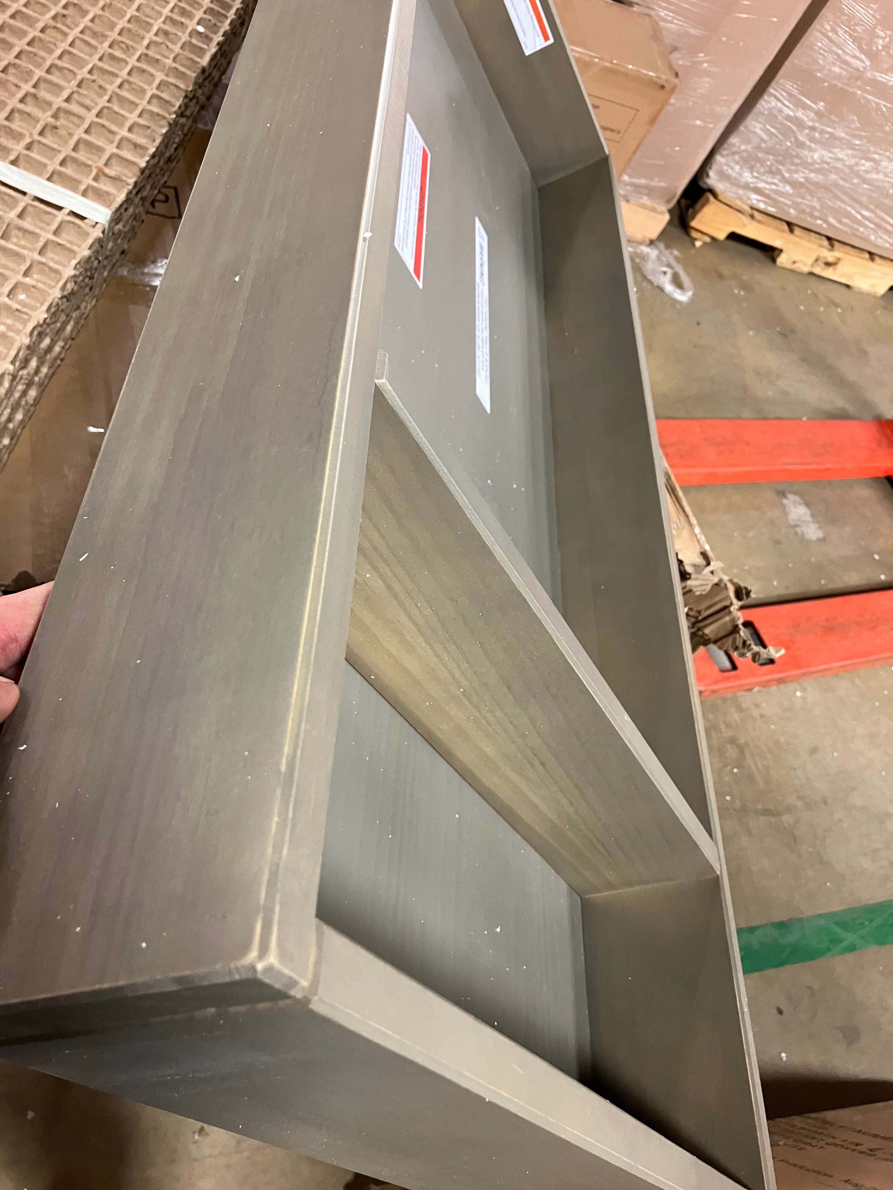 Changing Table Topper, Convert Dresser into a Changing Table Surface, Securely Attaches, Non-Toxic, Baby Safe Finish, Made of Pinewood (Crescent Gray)