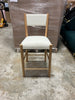 Yalecrest Upholstered Seat and Back with Wood Frame Counter Height Barstools Cream/Natural