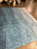 Blue Indoor Outdoor Area Rug, Easy Clean, Machine Washable, Non Shedding, Bedroom, Living Room, Dining Room, Kitchen, Patio Rug