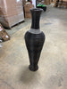 Black Tall Decorative Floor Vase, Modern Unique Vase, Freestanding PVC Large Floor Vase, Large Flower Holder for Living Room or Hallway