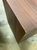 Wood and Metal Plinth Accent Table