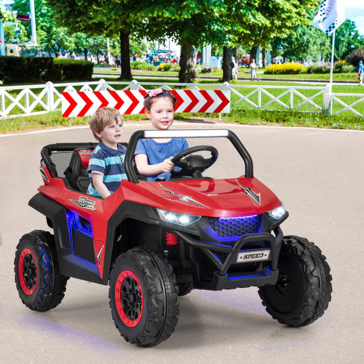 12V 2-Seater Kids Ride on UTV with Slow Start Function and Music Player