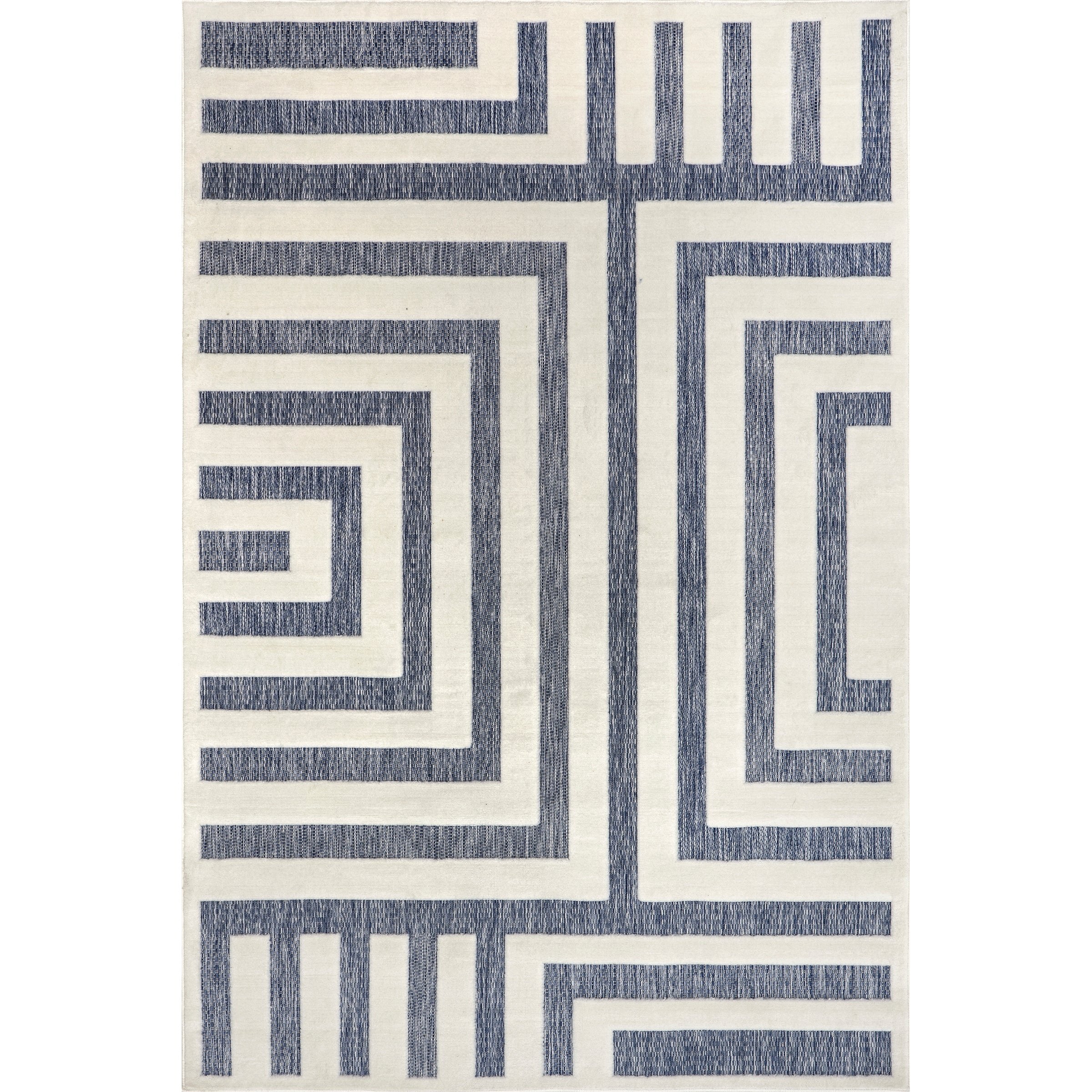 Transitional Diamond Indoor/Outdoor Area Rug, 5x8